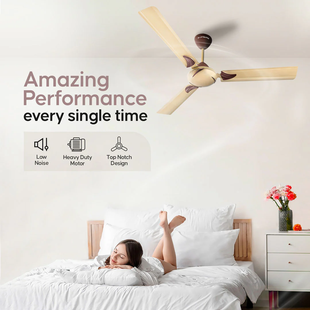 Longway Creta P2 1200 mm/48 inch Remote Controlled 3 Blade Anti-Dust Decorative Star Rated Ceiling Fan (Pack of 2) - Image 5
