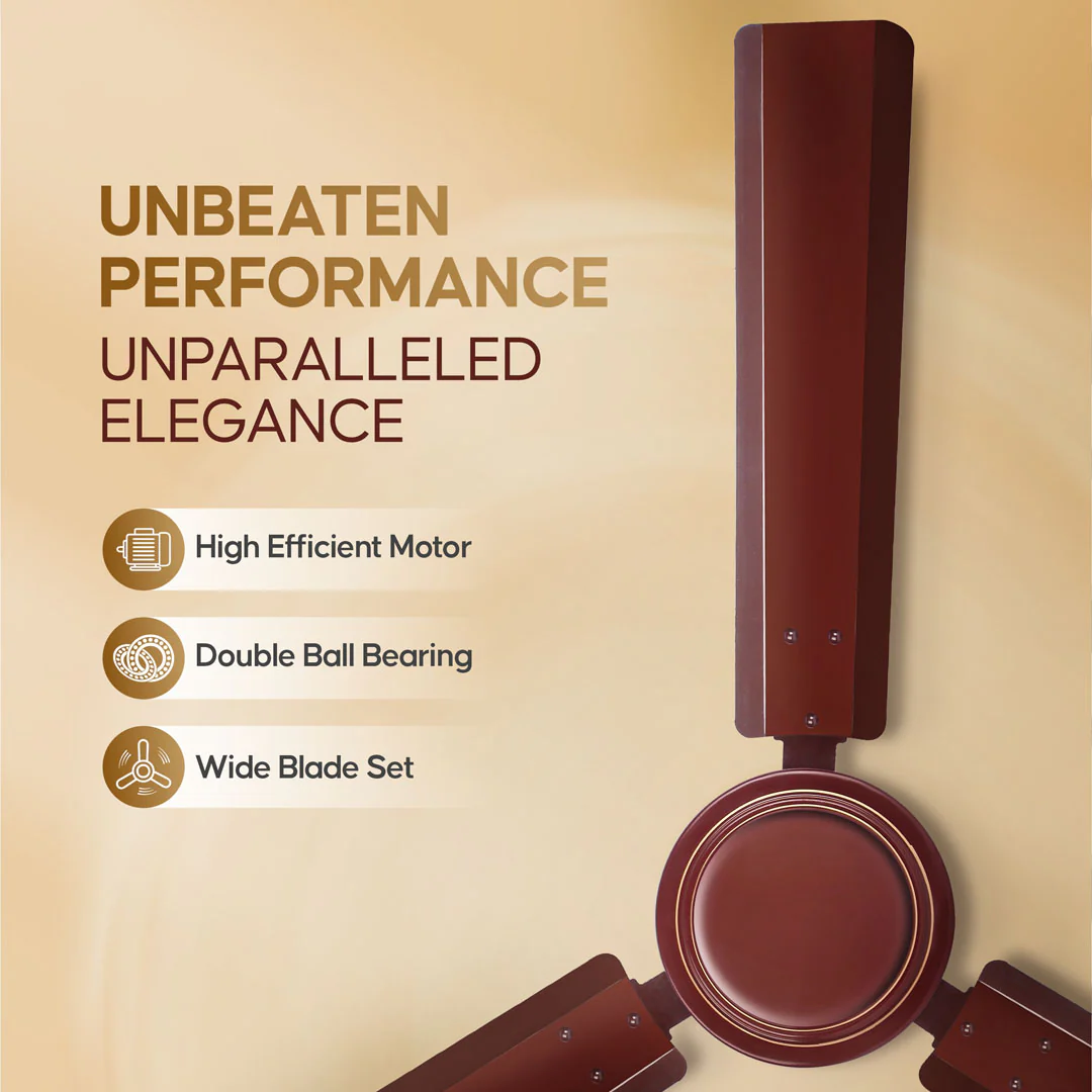 Longway Nexa P2 1200 mm/48 inch Ultra High Speed 3 Blade Anti-Dust Decorative Star Rated Ceiling Fan (Pack of 2) - Image 3