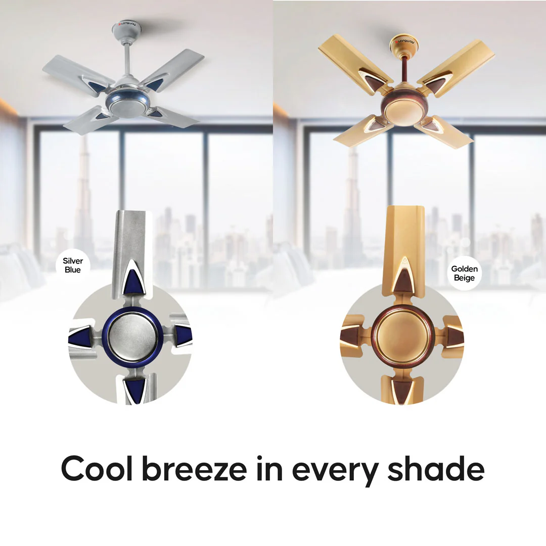 Longway Starlite-1 P1 600 mm/24 inch Ultra High Speed 4 Blade Anti-Dust Decorative Star Rated Ceiling Fan (Pack of 1) - Image 6